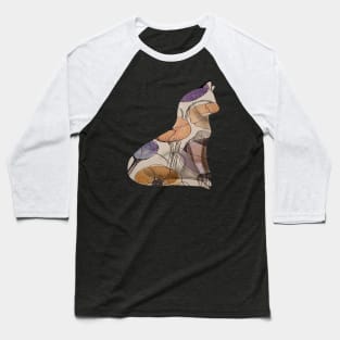 Floral pretty kitty- watercolor painting Baseball T-Shirt